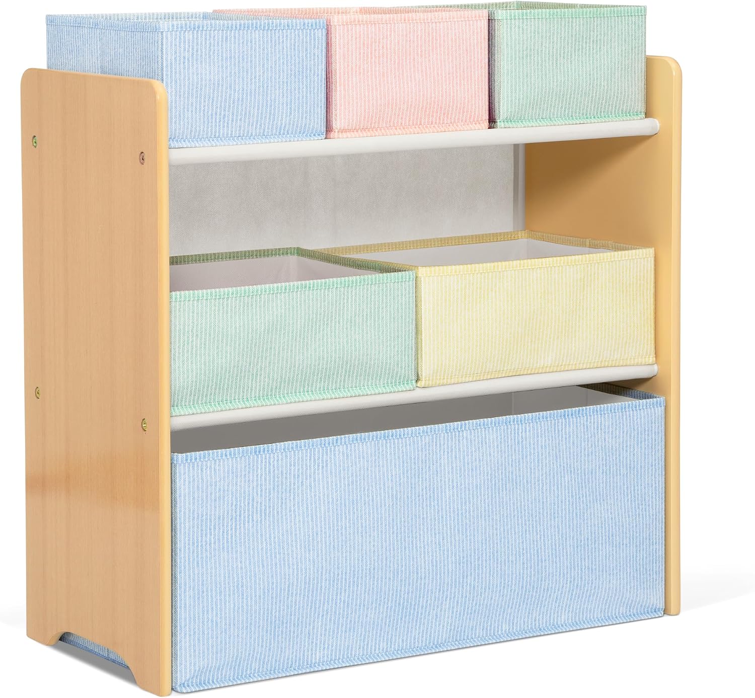 Delta Children – GapKids 6 Bin Toy Organizer – Greenguard Gold Certified, Pastel
