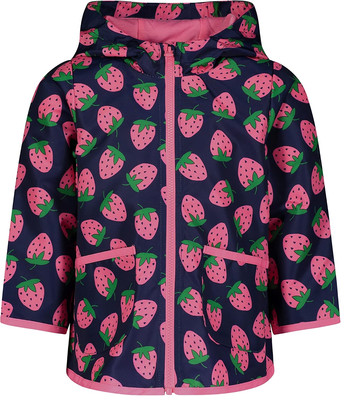 Simple Joys by Carter’s Baby Girls Rain Jacket Raincoat Water-Resistant Hooded Rain Slicker