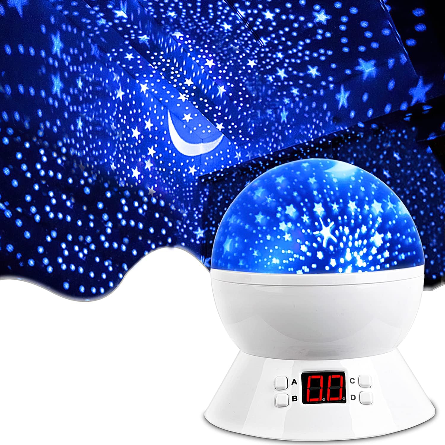 Star Projector Night Light for Kids | Star Light Projector with Timer | Rotating Stars Night Light Projector for Kids Bedroom | Light Up Stars for Ceiling | Star Machine Gift for Boys Girls