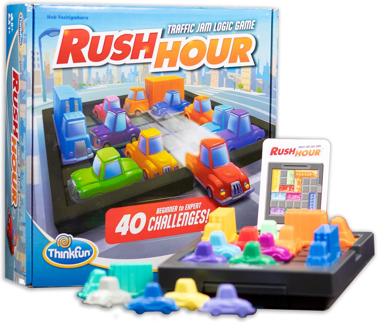 ThinkFun Rush Hour Traffic Jam Logic Game – Engaging STEM Toy for Kids Age 8 and Up – Enhances Reasoning & Planning Skills – MESH Accredited – 20+ Awards – Trusted Worldwide Seller for Over 20 Years