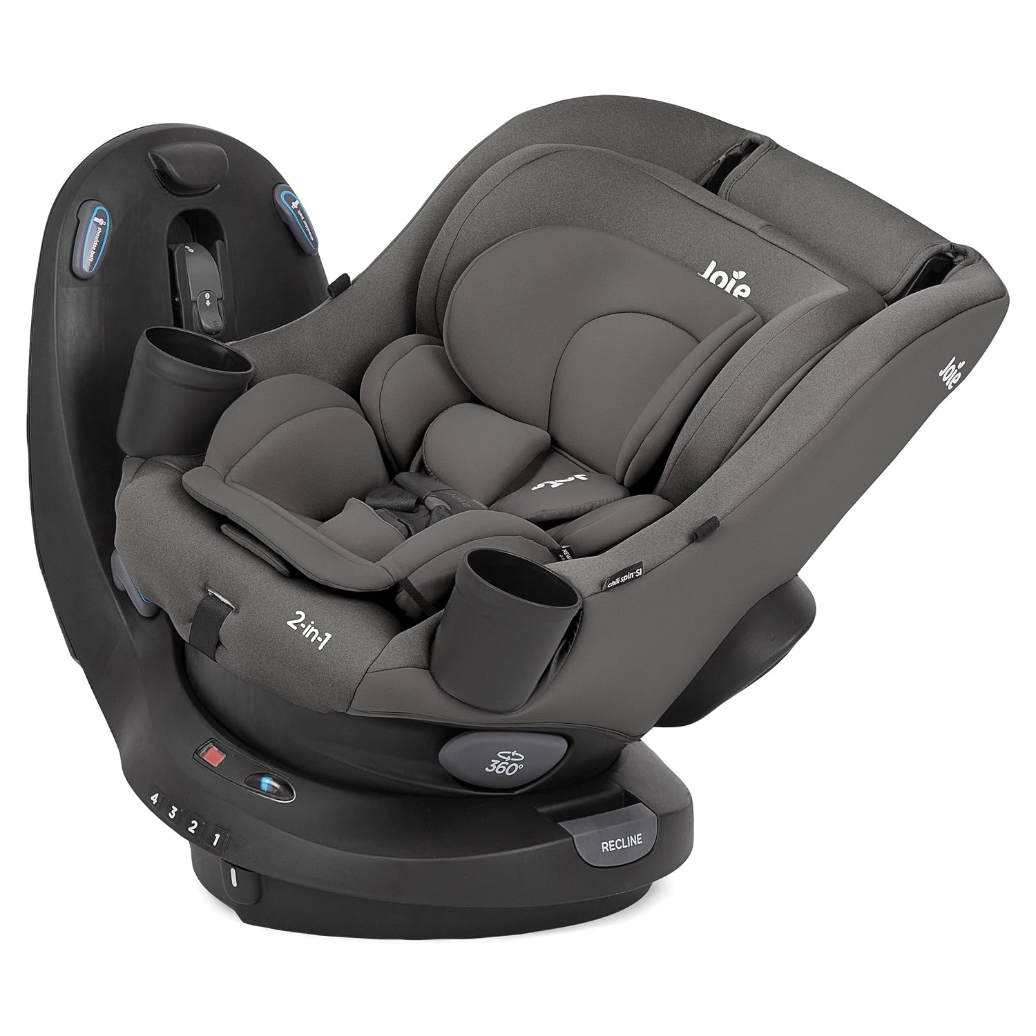 Joie Baby Chili Spin SI 360 Rotating 2-in-1 Car Seat, Convertible | Rear and Forward-Facing, No-Rethread Harness, Side Impact Protection