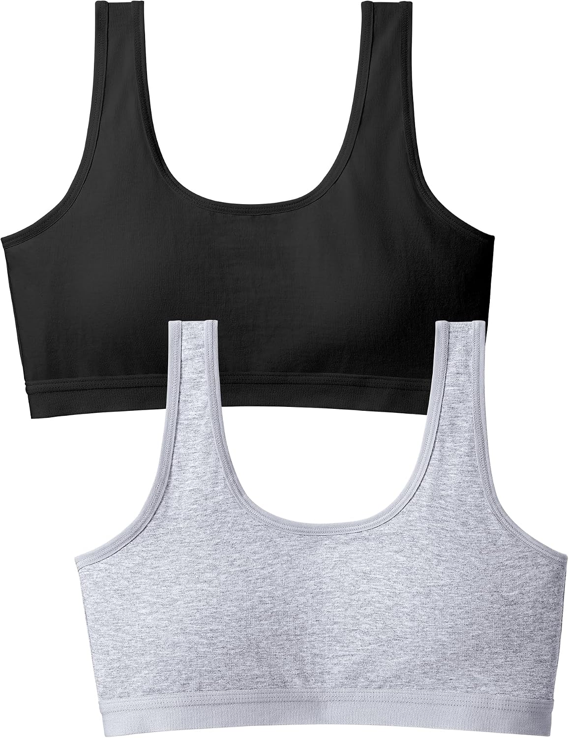 BOOPH Girls Cotton Training Bras Light Crop Cami Sports Bra for Teen Girls | Underwear with Fixed Pads 9-15 Years