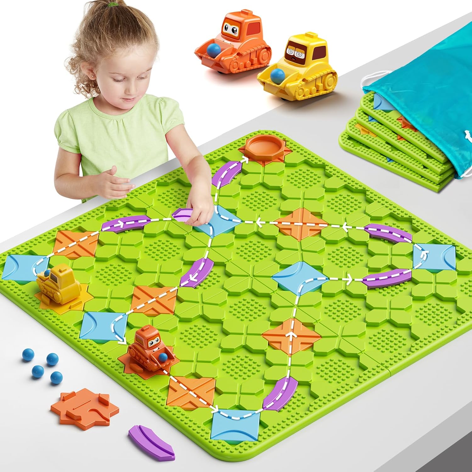 Brain STEM Activity Logic Kits: 200+ Challenges Educational Playthings | Interactive Puzzle Maze Solutions For Kids Ages 3-10 – 4 Difficulty Levels Portable Learning Resources Skill Builder Toy