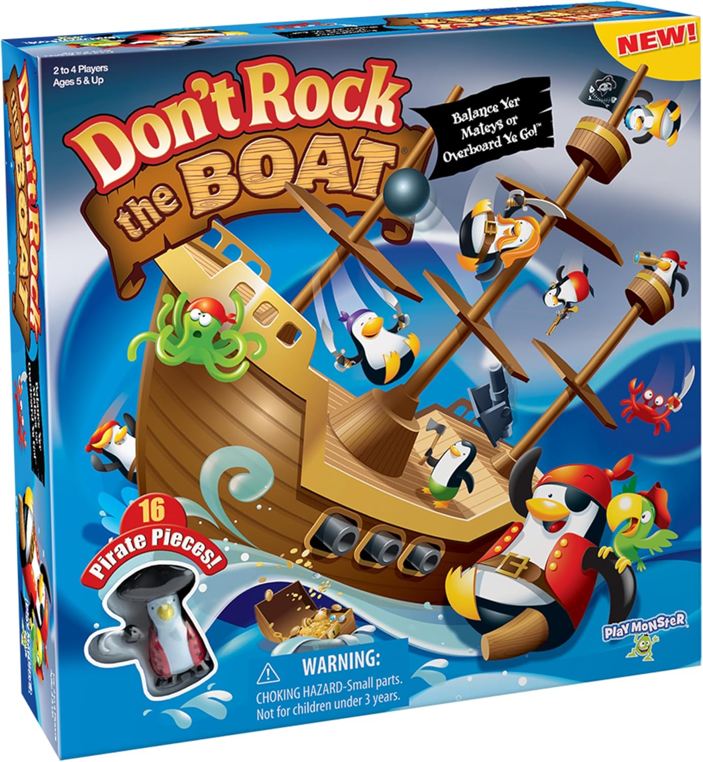 Don’t Rock the Boat Board Games for Family Night, Hand & Eye Coordination | Family Game, Kids Games, Multi-Player, Board Games for Family Night, Preschool Toys, Hand-Eye-Coordination Game