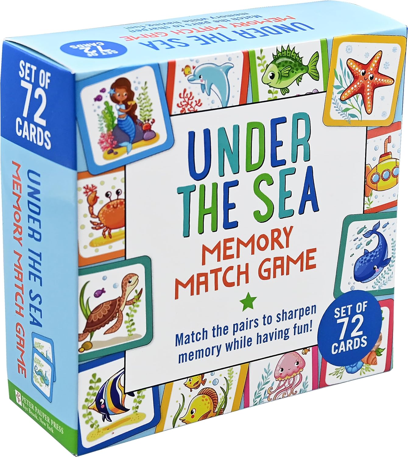 Under the Sea Memory Match Game, Set of 72 Cards