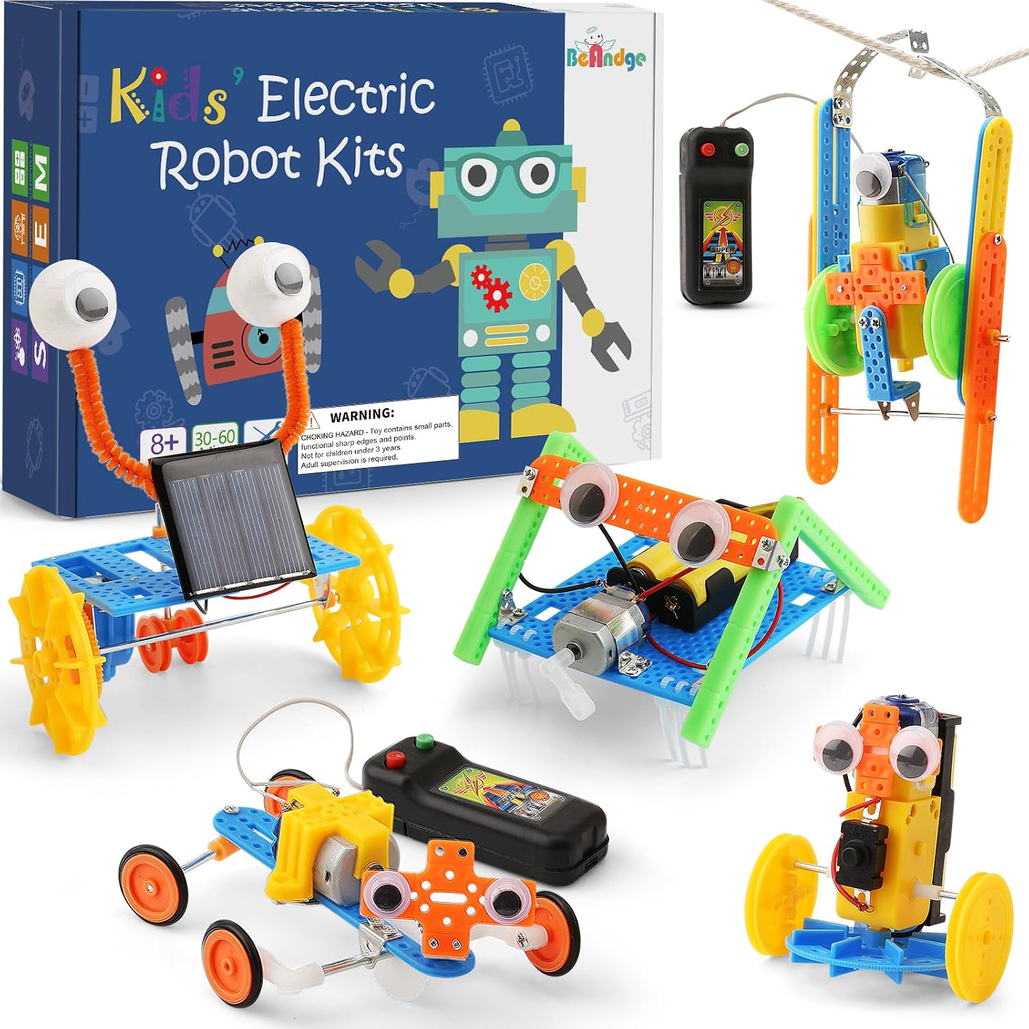 STEM Toy for Age 8-13, Robot Building Science Kit for 6 7 8-12 Boy Gift | Science Engineering Activities for Kids 8-10, STEM Robotics Kit for Age 6-8, Birthday Gifts Toys Crafts 6+ 7+ yr