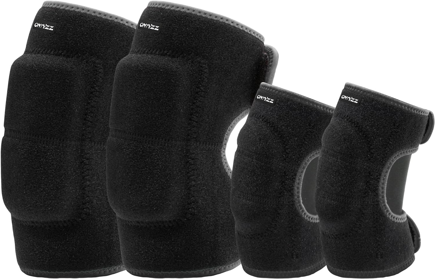 Kids Soft Knee Pads and Thickened SBR Elbow Pads Adjustable Knee and Elbow Pads Protective Suit Gear for Cycling Volleyball Skateboarding Soccer Hockey