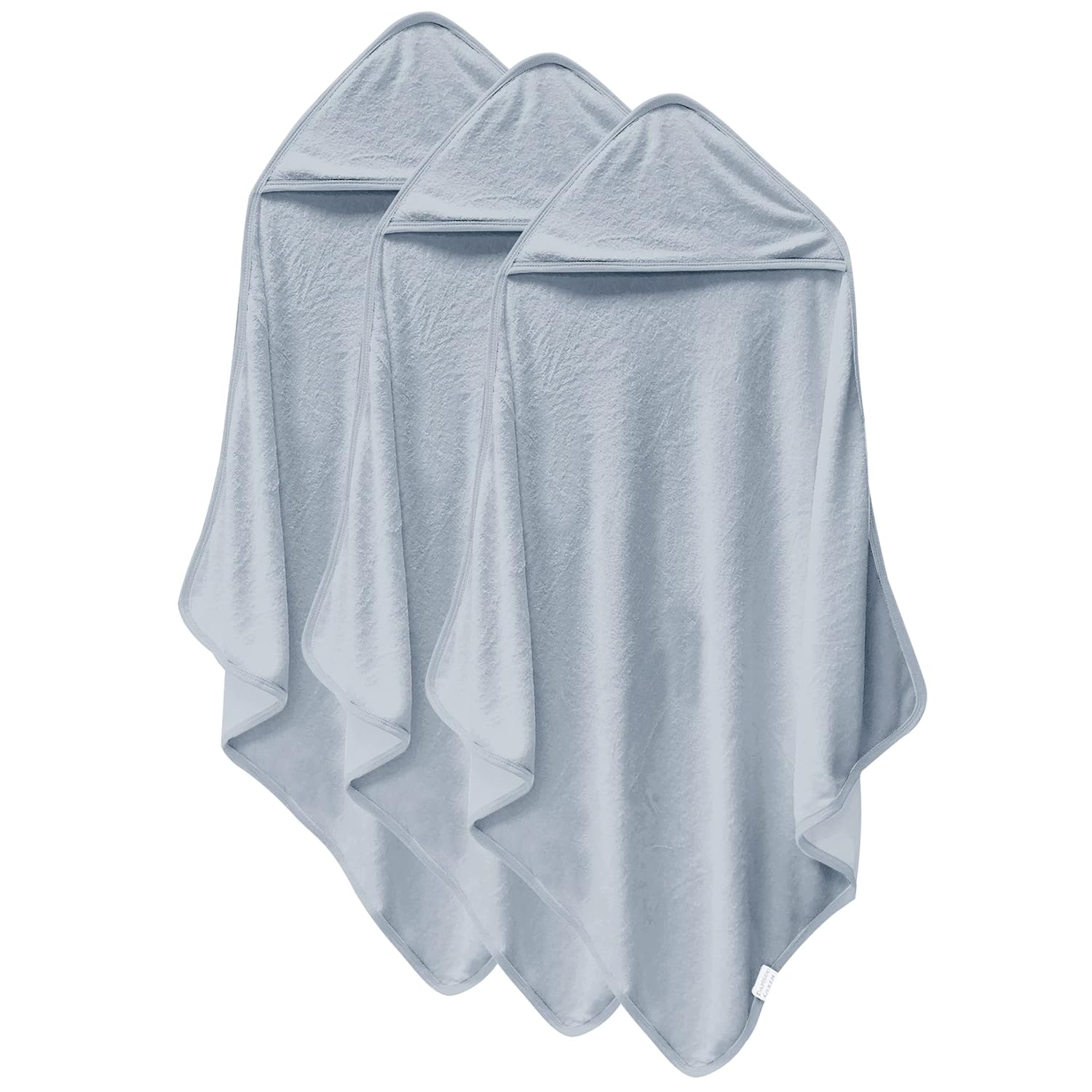 Cosy Family 3 Pack Baby Hooded Towels, Rayon Made from Bamboo, Ultra Soft Unisex Bath Towels for Babies,Toddler,Infant – Newborn Essential – Ultra Absorbent Toddler Towels for Baby Boy Girl – Grey