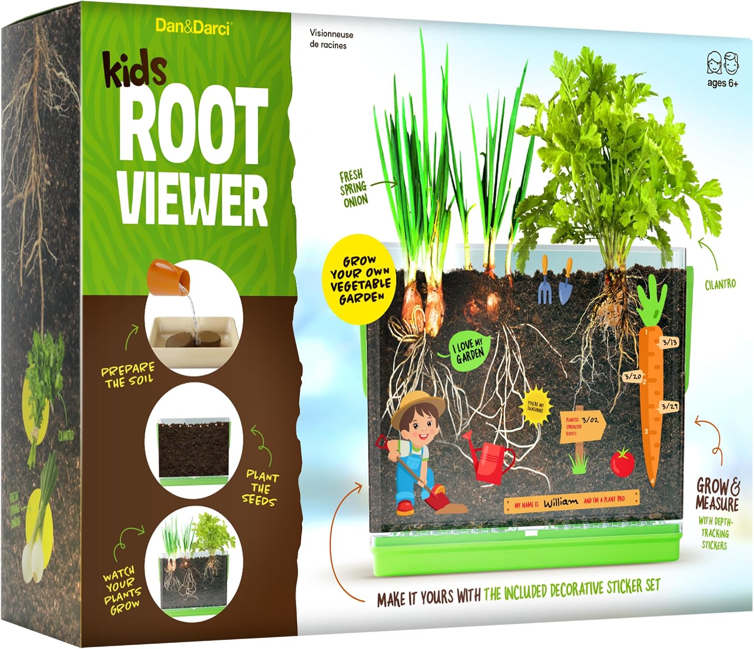 Root Viewer Kit for Kids – Grow Your Own Plant for Boys & Girls Gifts | Birthday Gifts for Boy, Girl 4, 5, 6, 7, 8, Year Old – Science STEM Toy & Craft Growing Kits for Ages 4-8, 6-8 Years