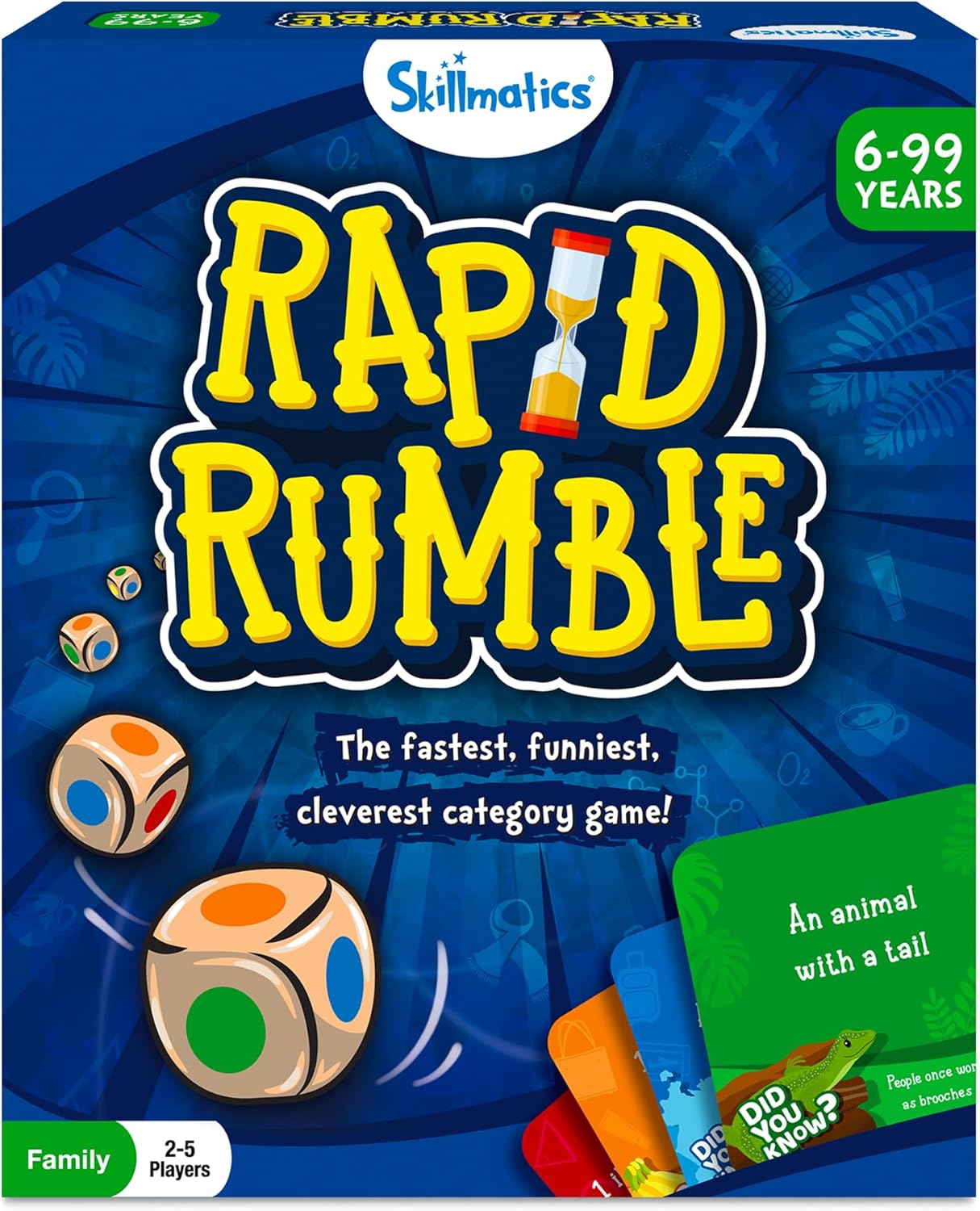 Skillmatics Rapid Rumble – Fun Board & Card Game, Gift for Boys & Girls | Fast-Paced Game for Kids, Category Game for Family Game Night, Educational Toy, Gift for Ages 6, 7, 8, 9 & Up