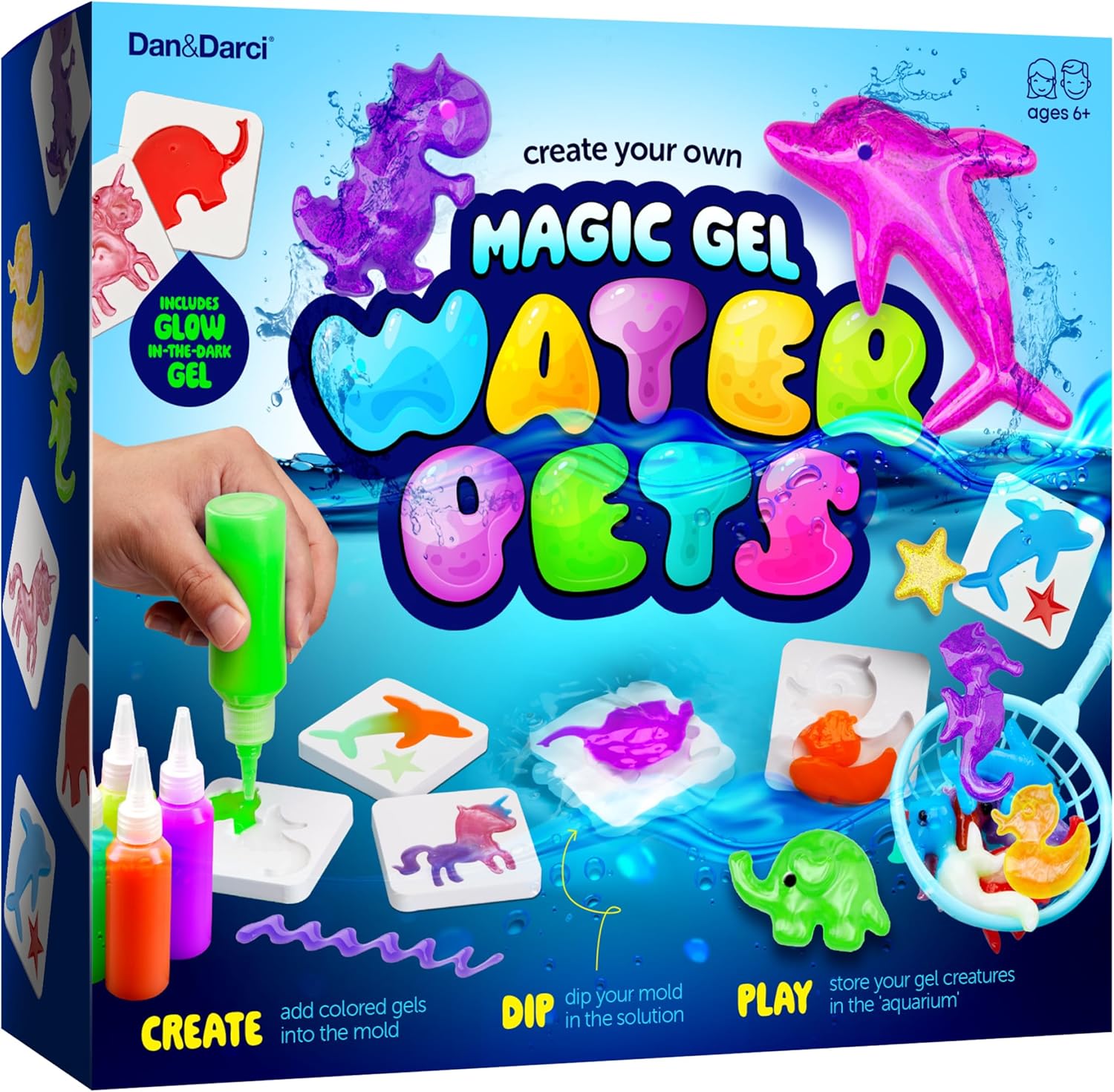 Magic Gel Water Pets Kit for Kids – Gifts for Kids – Squishy Maker Set | Craft for Kids – Gifts for Boys & Girls – Make Your Own Squishies Toys Crafts – Aqua Fairy Magic Elf Toy Kit – Birthday Gifts
