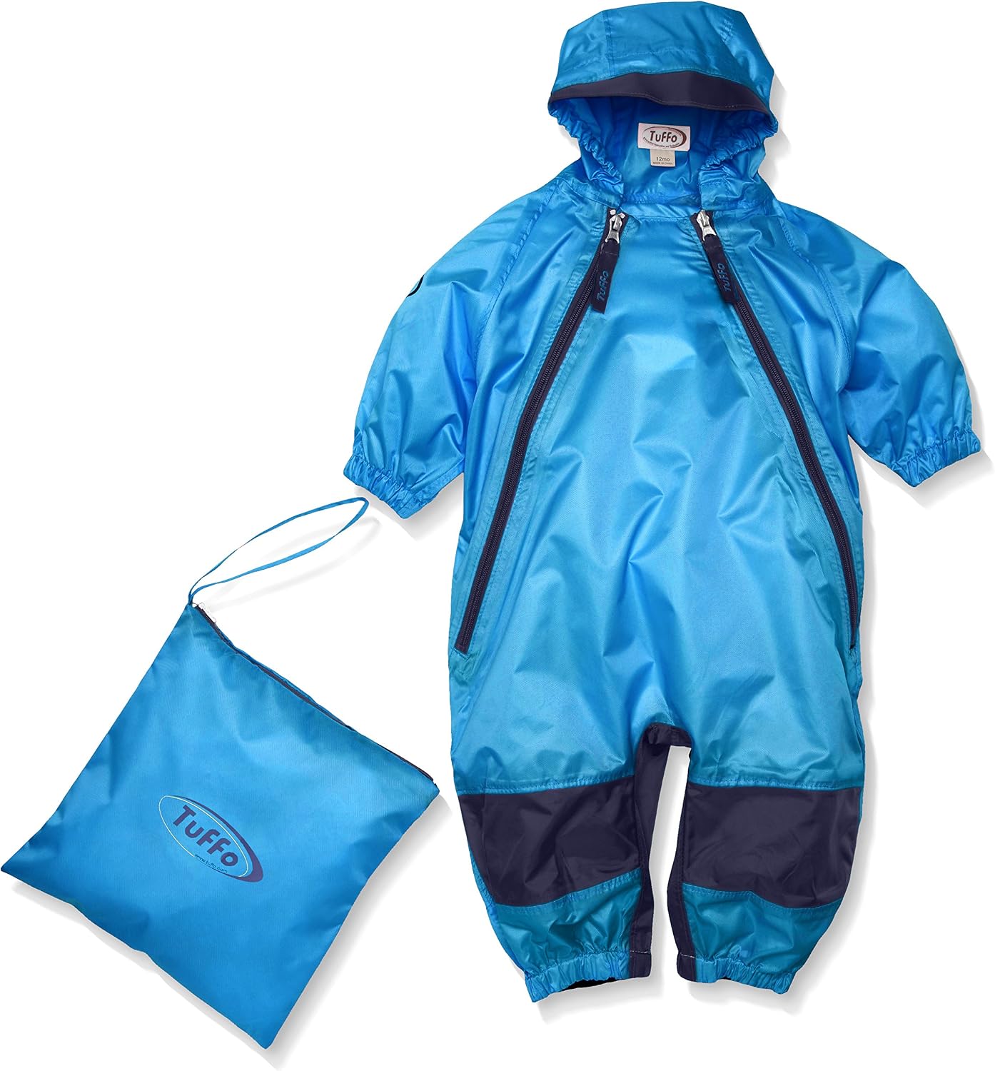 Tuffo Muddy Buddy Kids Waterproof Rain Suit One-Piece Coverall, Dual Zippers, Sealed Seams, Reinforced Knees – Boys & Girls