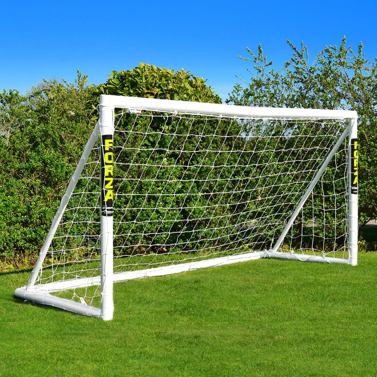 FORZA 8 x 4ft Kids Soccer Goal – The World’s #1 Backyard Goals! | 100% UK-Made, 3 Min Setup, Unbreakable Goalpost + Target & Ball Bundle – Buy FORZA, Play Forever!